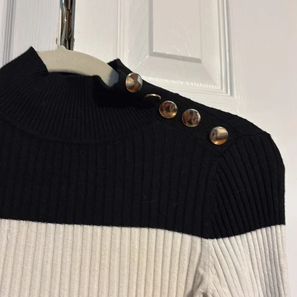 INC International Concepts long sleeve mock neck ribbed sweater size XS  NWOT - Picture 2 of 6